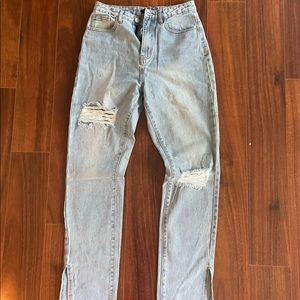 Missguided Ripped Jeans with small Flare